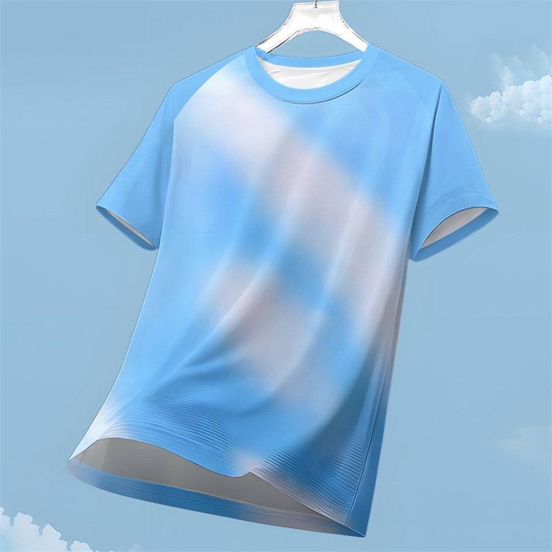 Badminton Asia - เสื้อยืดกีฬาแห้งเร็วเรียบง่ายสำหรับผู้ชายแฟชั่นฤดูร้อนวิ่งกลางแจ้งเทนนิสแบดมินตัน 3D พิมพ์เสื้อยืดลำลองเสื้อยืดขนาดใหญ่