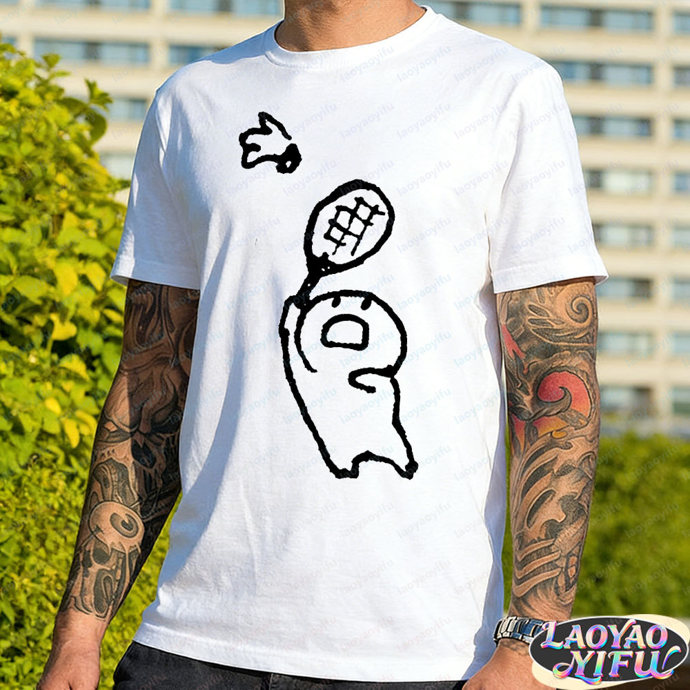 Badminton Asia - เสื้อยืดแบดมินตันผู้ชายสำหรับฤดูร้อนสไตล์ตลกขบขันวันหยุดชายหาดเสื้อยืดลำลองผ้าฝ้ายอินเทรนด์กราฟิกตลกเสื้อแขนสั้นสำหรับทั้งชายและหญิง