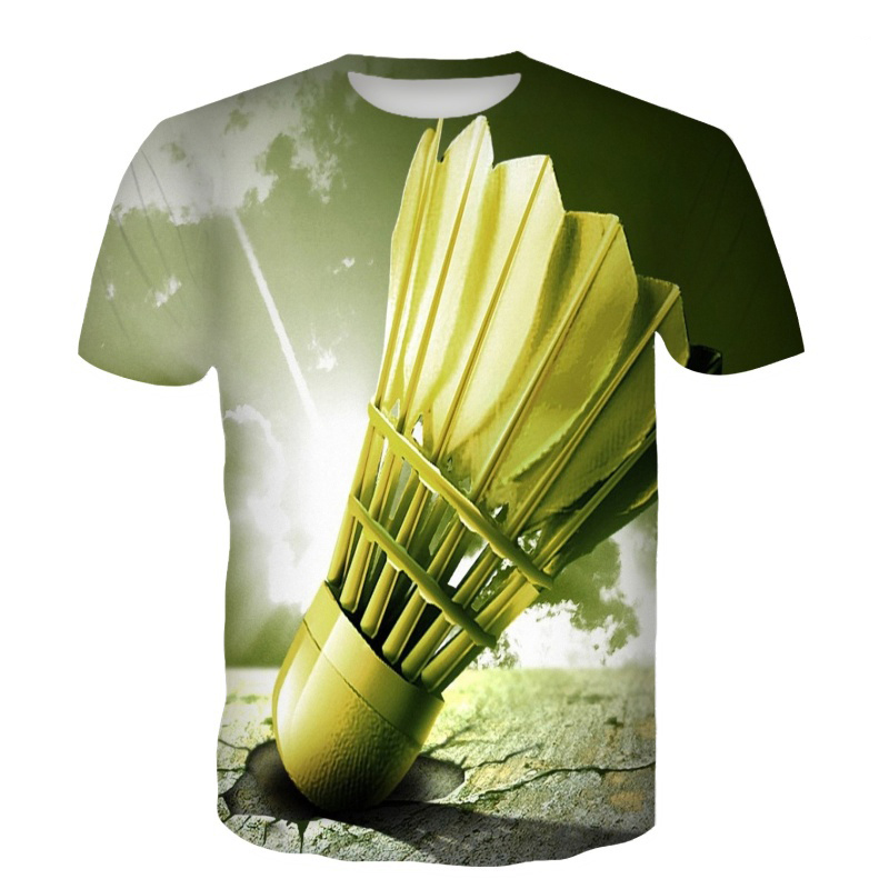เสื้อยืดแบดมินตัน ลายลูกขนไก่  - Badminton Wallpaper บทวิจารณ์และราคา