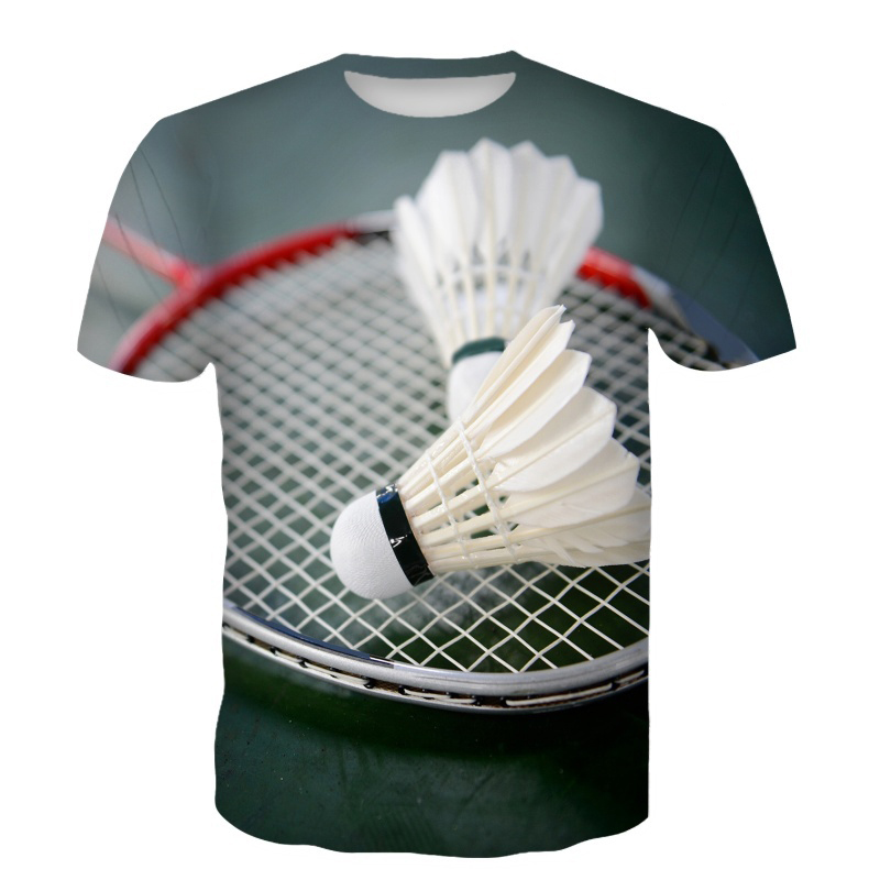 เสื้อยืดแบดมินตัน ลายลูกขนไก่  - Badminton Wallpaper บทวิจารณ์และราคา