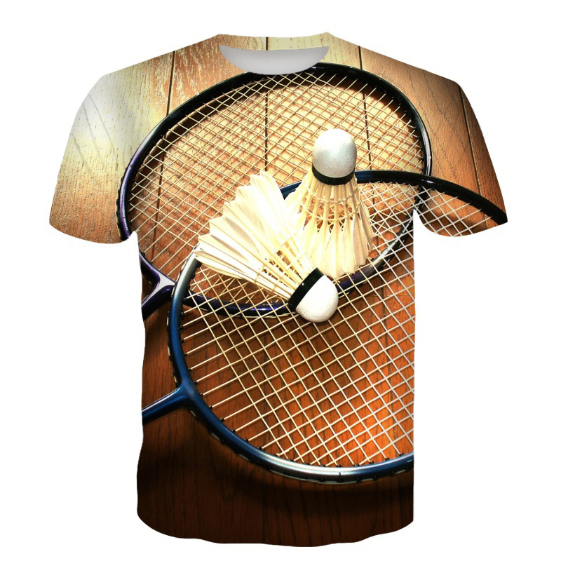 เสื้อยืดแบดมินตัน ลายลูกขนไก่  - Badminton Wallpaper บทวิจารณ์และราคา