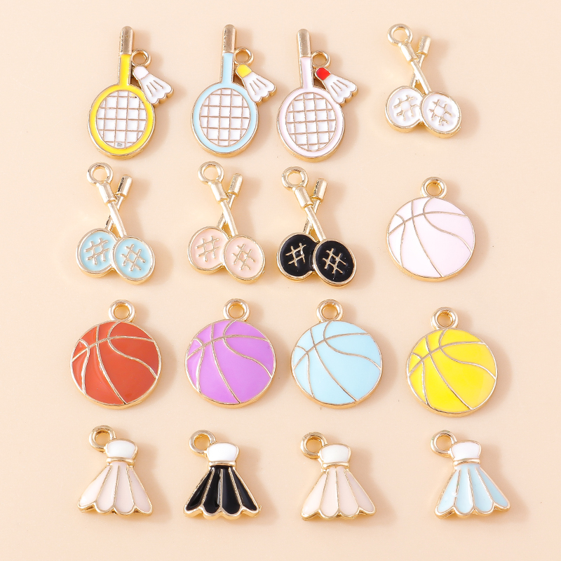 10pcs น่ารักเคลือบกีฬาเทนนิสลู - Badminton Video บทวิจารณ์และราคา