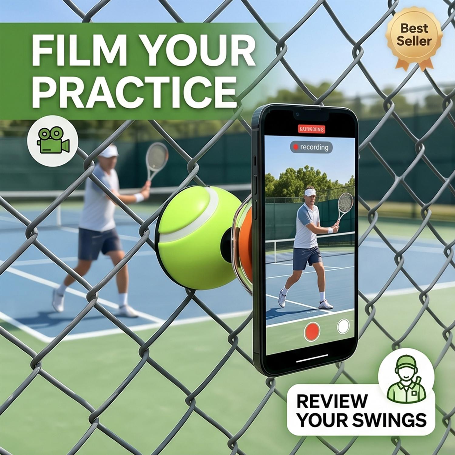 ที่ยึดโทรศัพท์มือถือแม่เหล็กป้ - Badminton Video บทวิจารณ์และราคา